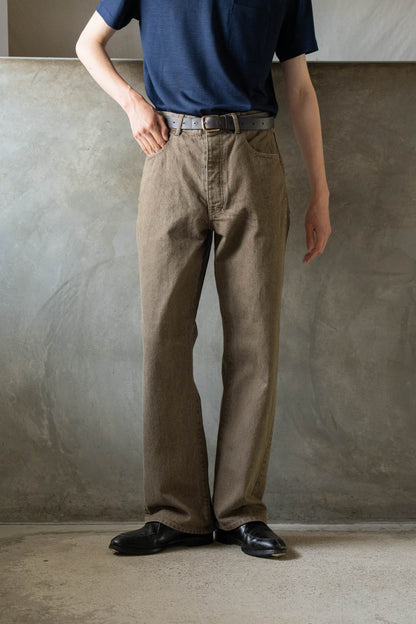 PURE STRAIGHT KHAKI DENIM