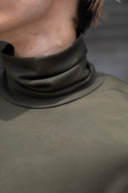 MERINO WOOL HIGH NECK L/S T-SHIRT