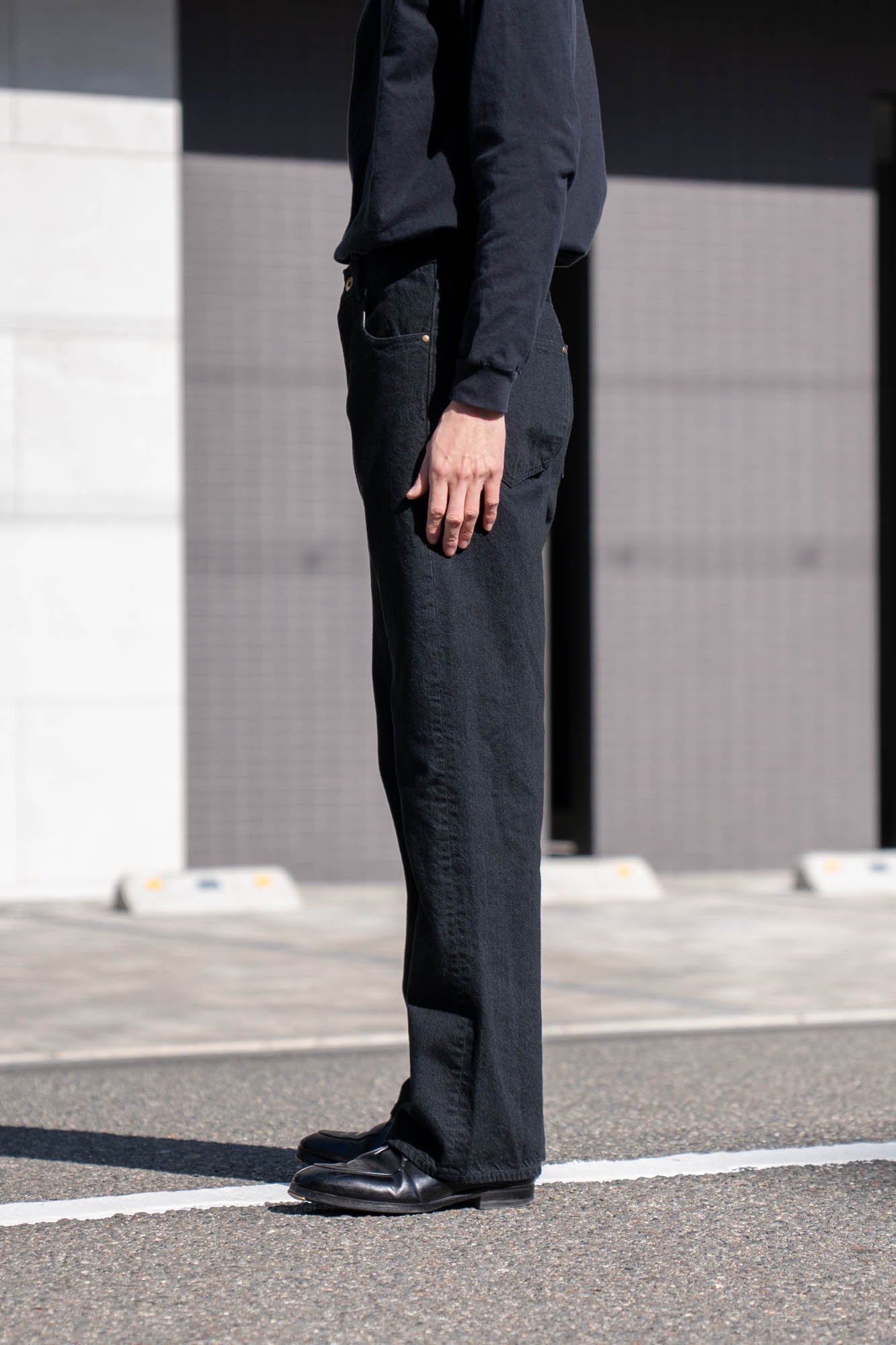 CO/HE PURE STRAIGHT DENIM