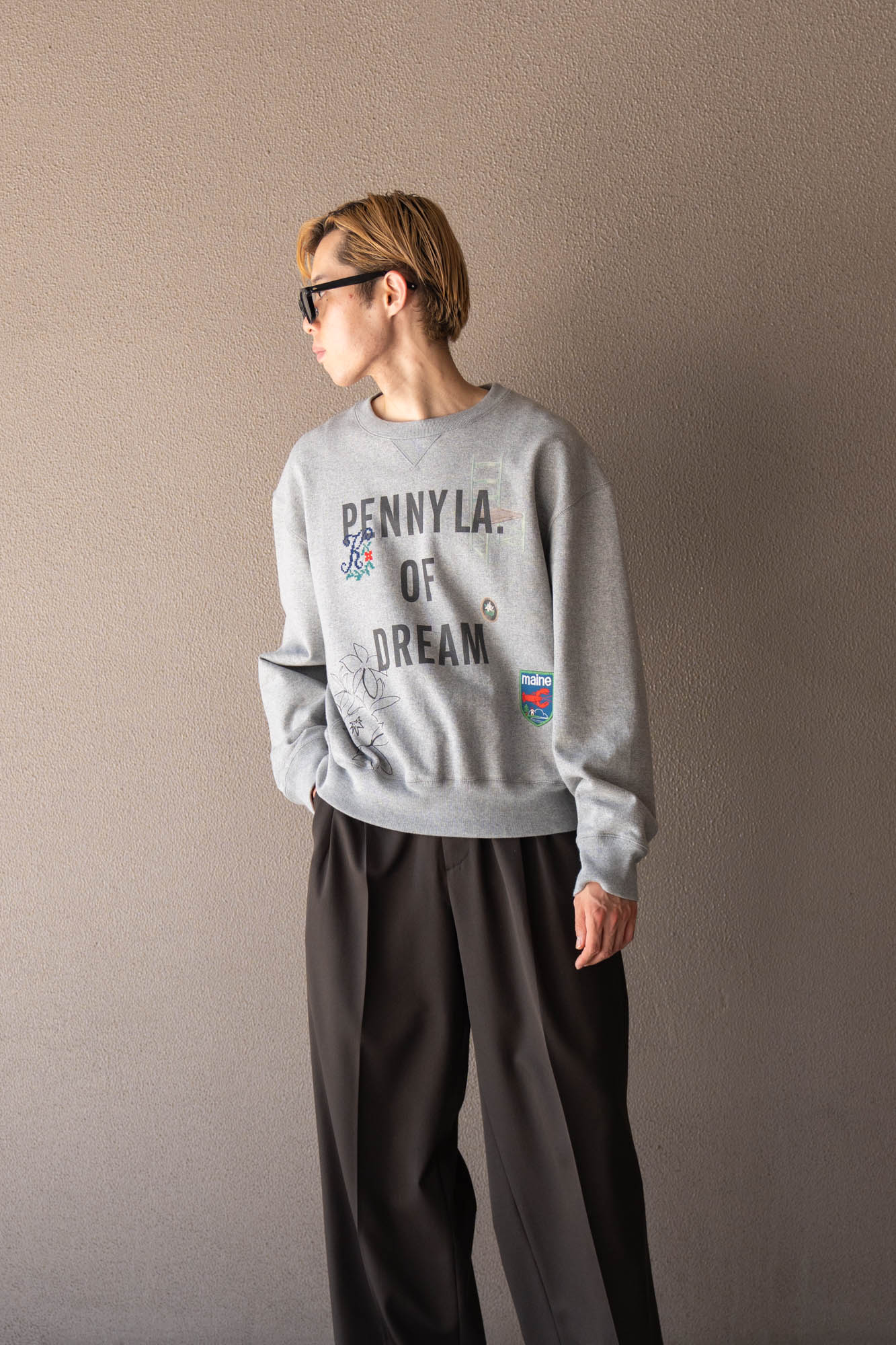 Hand-stitched sweatshirt