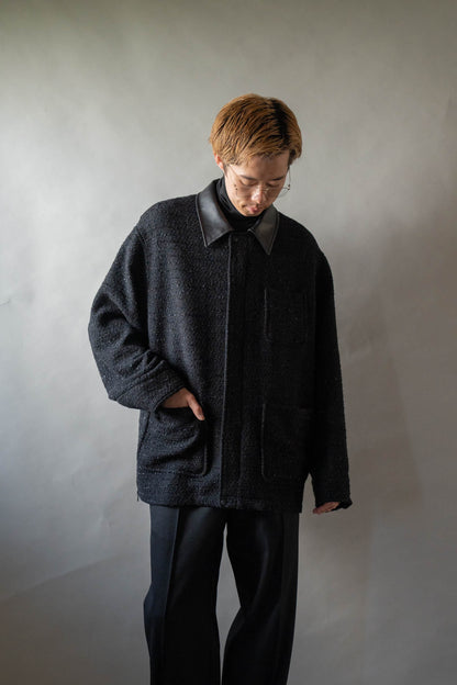 Wool tweed coverall