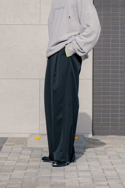 TWIST SEAM WIDE EASY TROUSERS