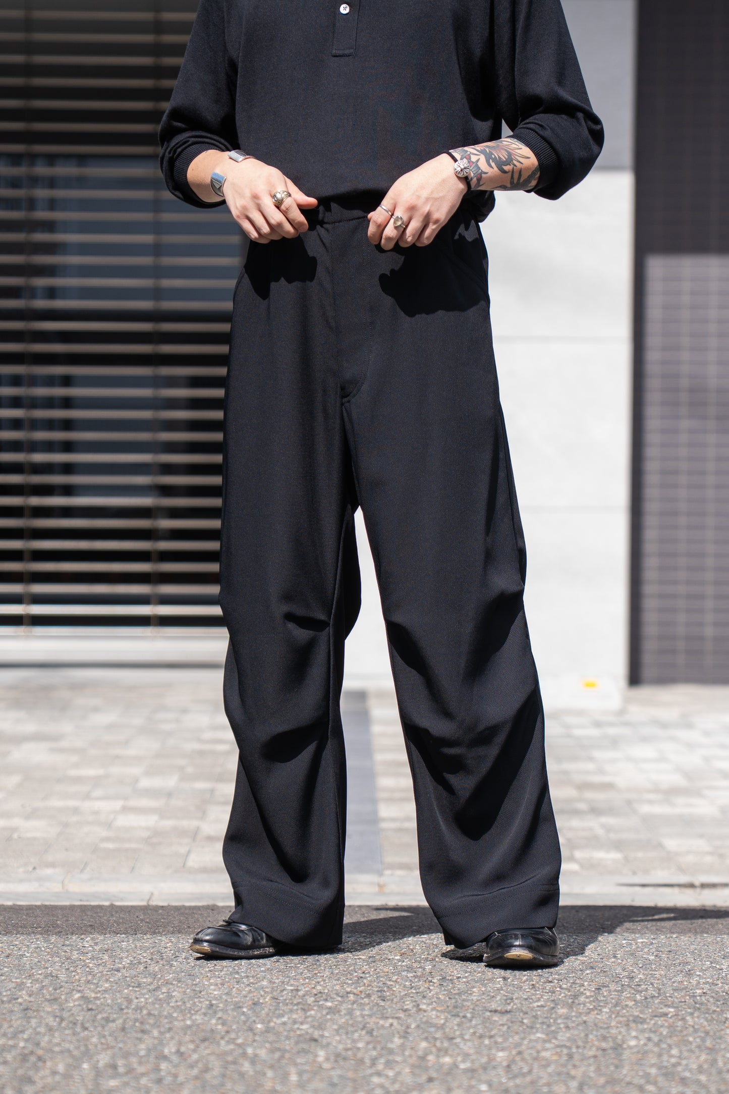 CARGO PANT IN RAYON TRICOTINE