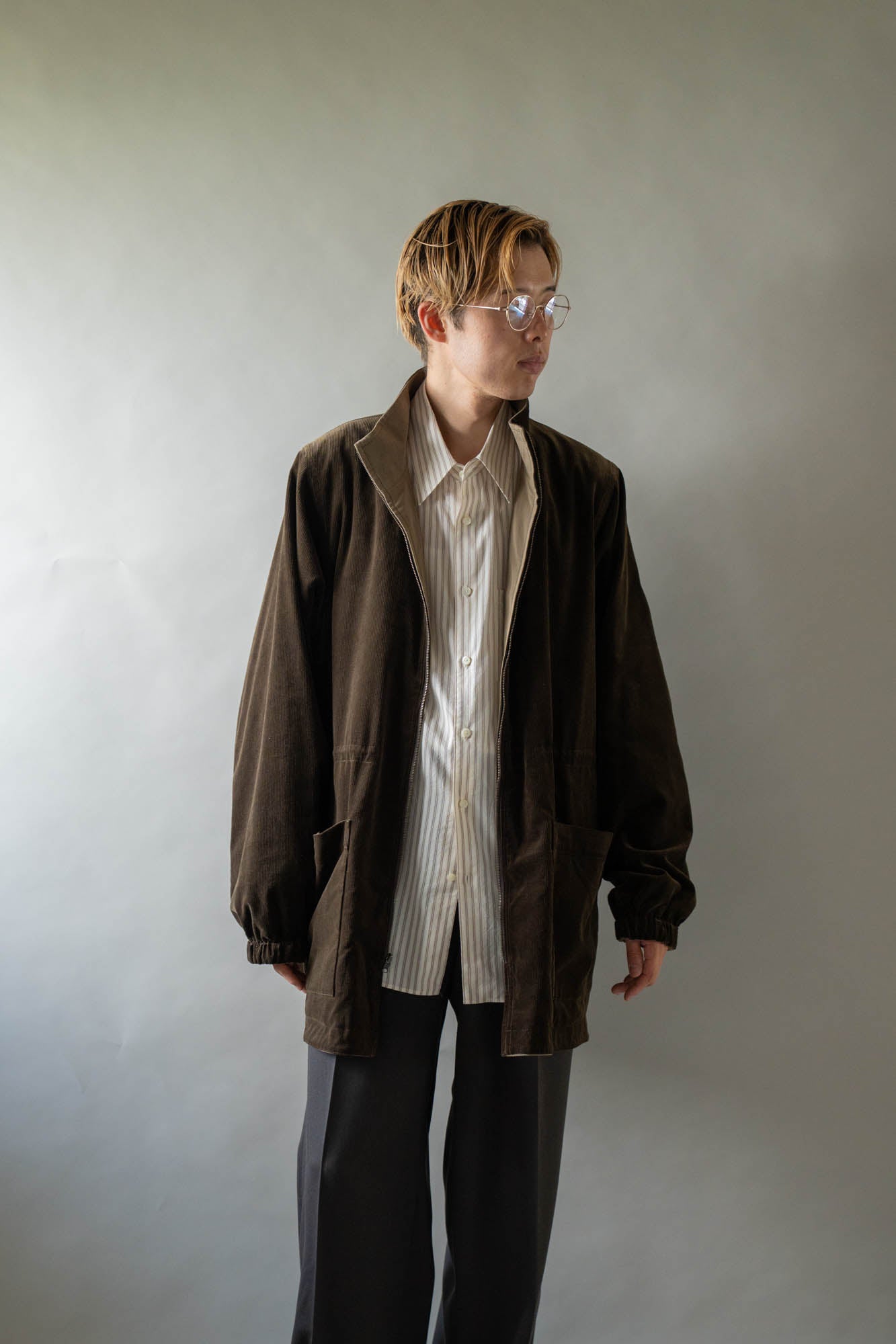 REVERSIBLE STAND-COLLAR BLOUSON