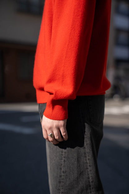 PURE CASHMERE KNIT CREW NECK LS(ST.1473)