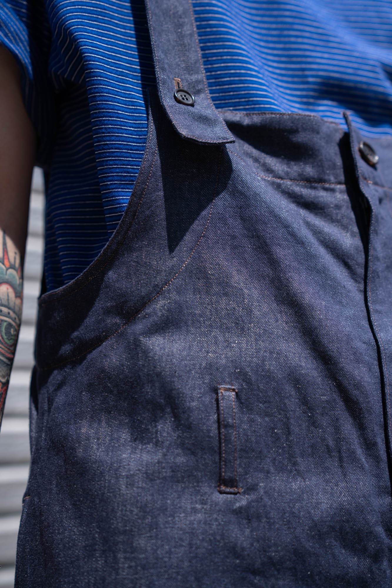 Short Denim Overall