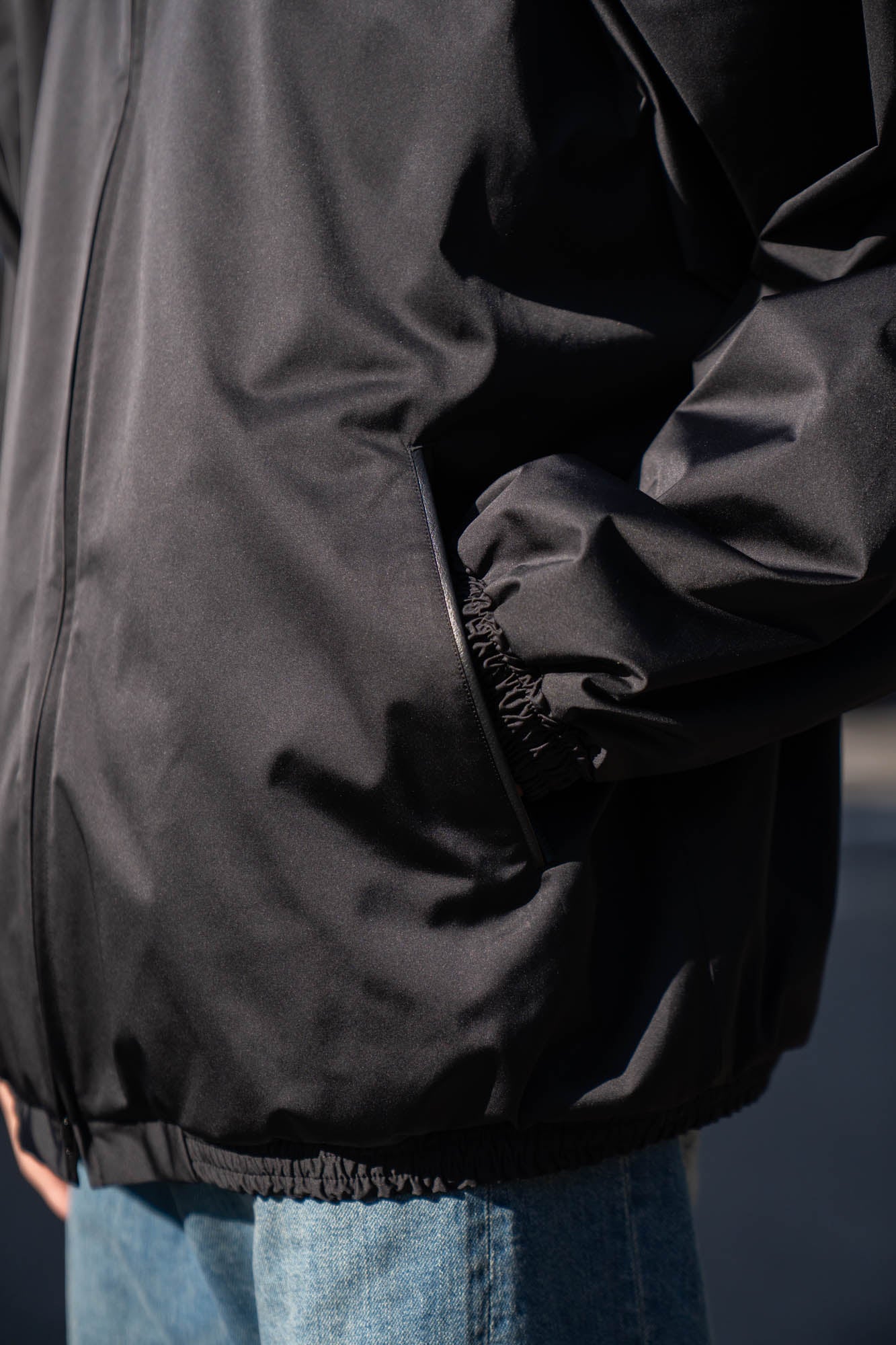 SILK-BACK STAND COLLAR ZIP JACKET(ST.1378)