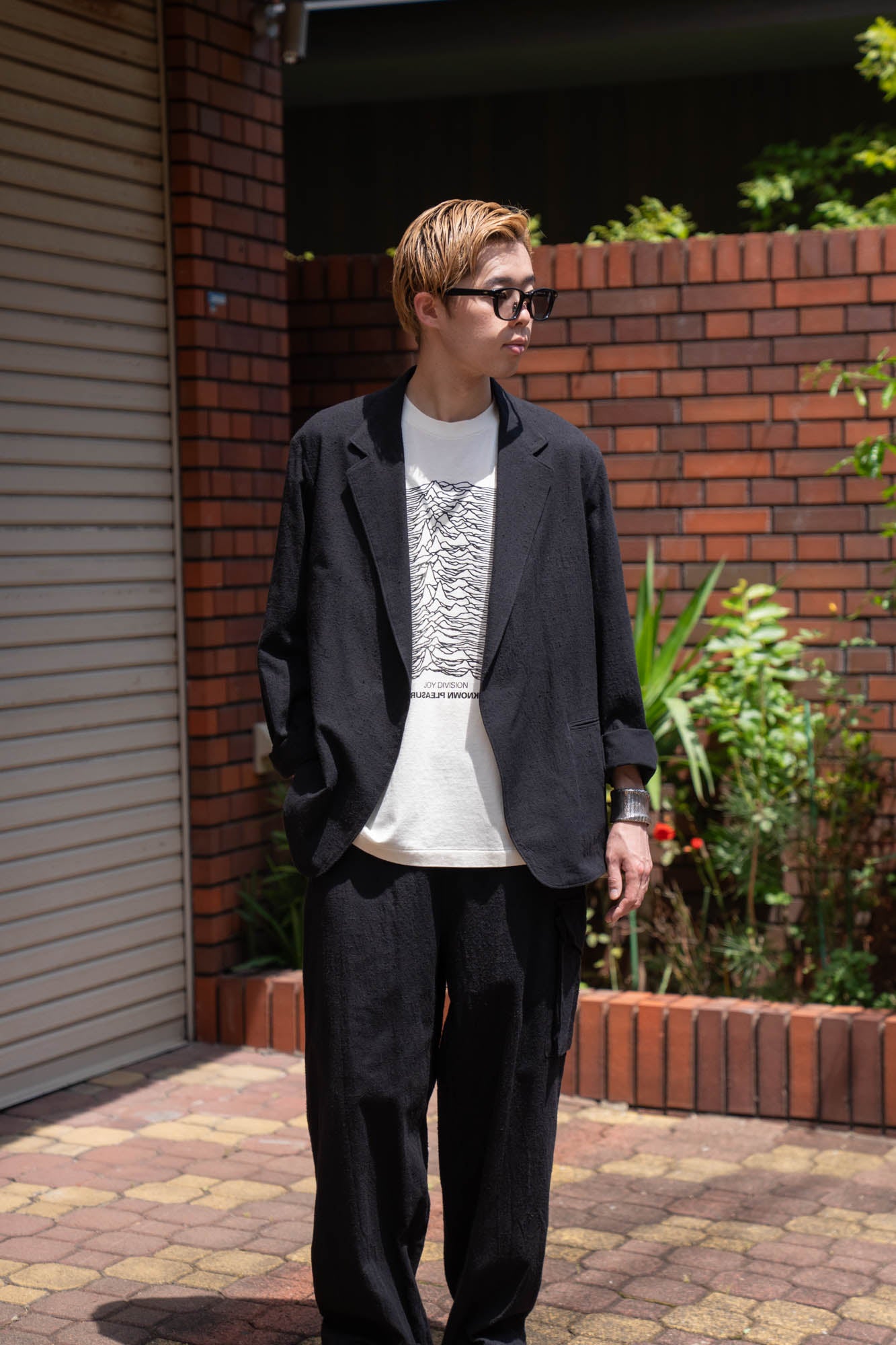Silk/Cotton Nep Cardigan Jacket