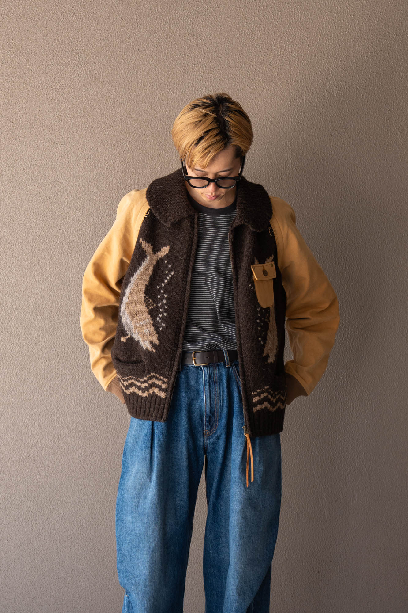 Combination cowichan sweater