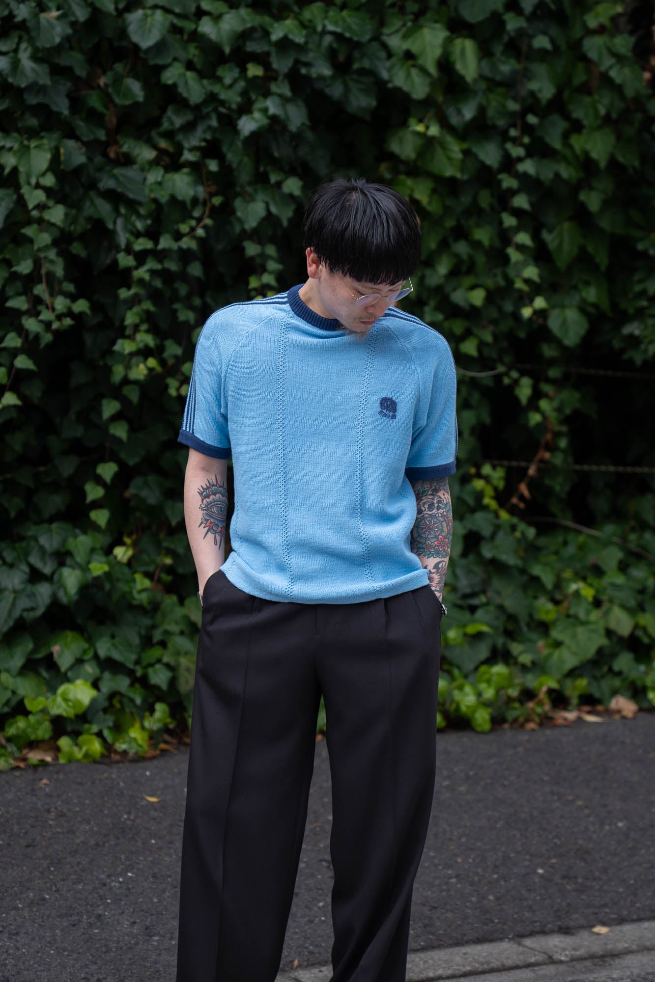 KNITTED TRAINING T-SHIRT