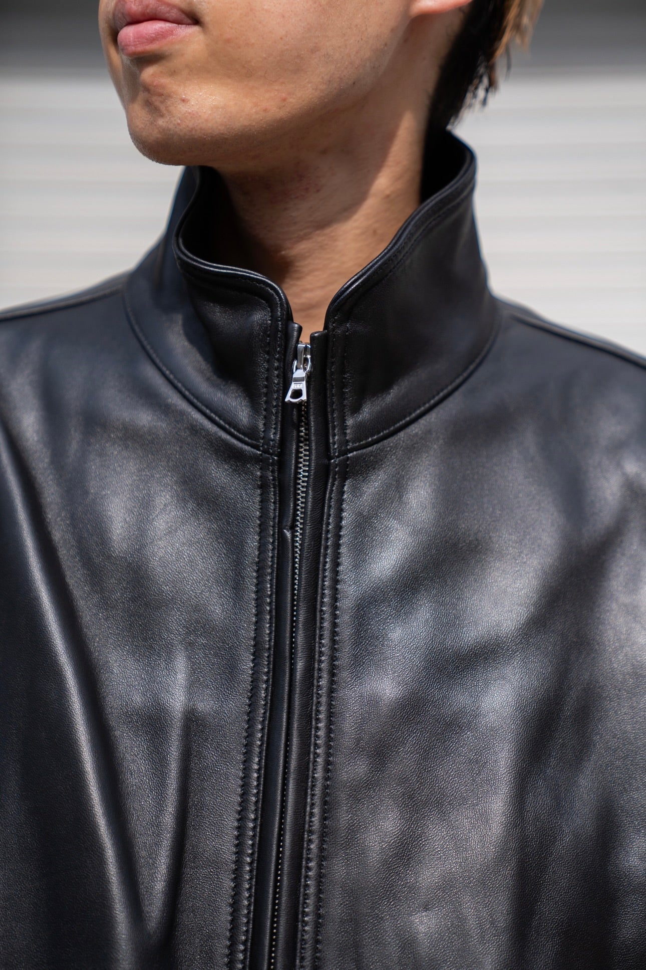 ssstein（シュタイン） 25AW - SHEEP LEATHER STAND COLLAR