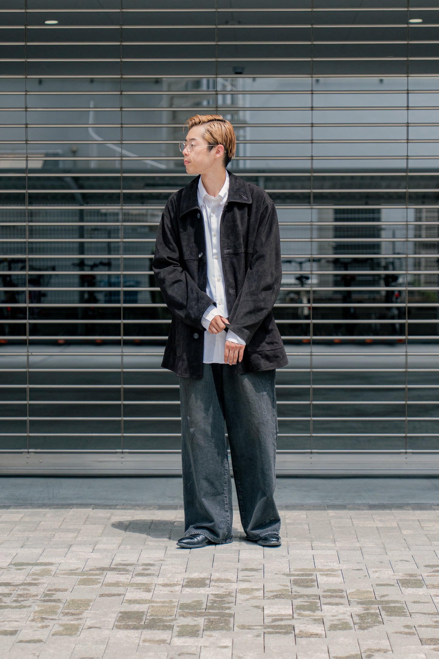 COW SUEDE CAR JACKET(ST.1218)