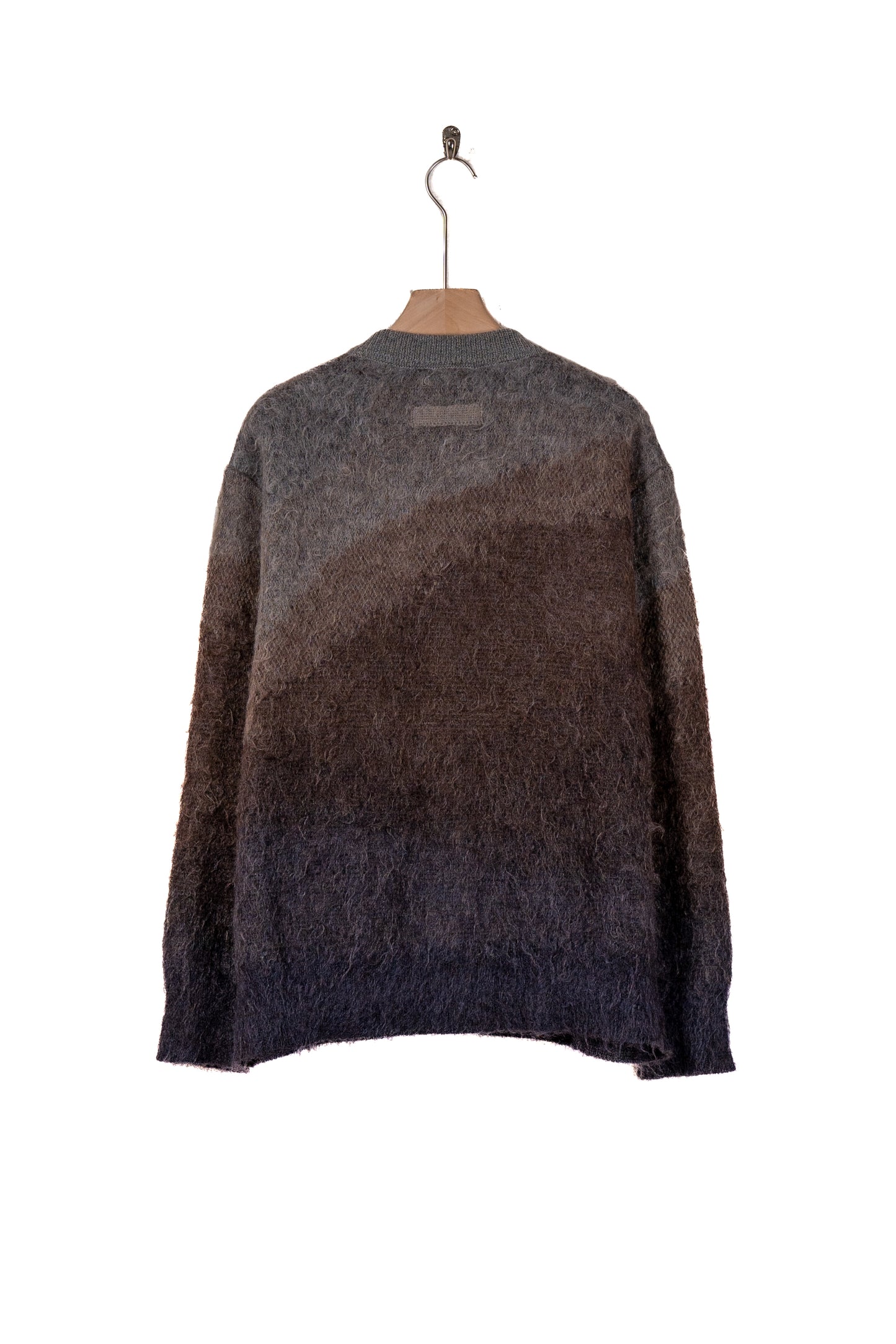 GRADATION MOHAIR KNIT CARDIGAN