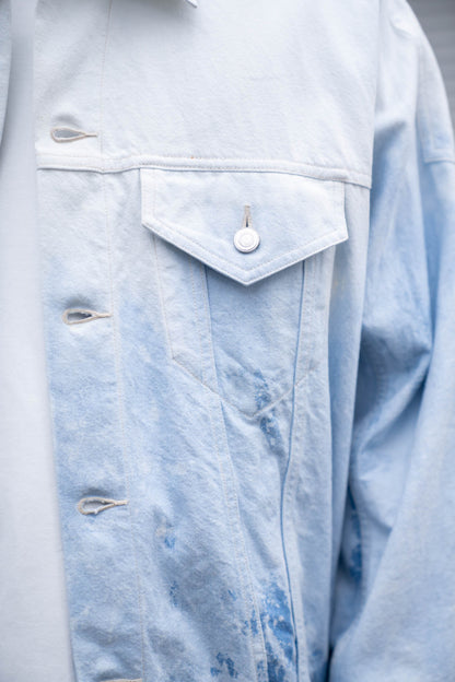 Shibori-bassen denim jacket