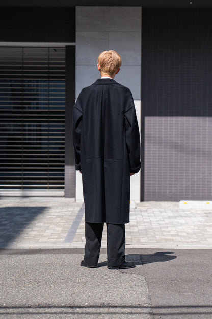 SOUTIEN COLLAR OVERCOAT IN DOUBLE FACE BEAVER