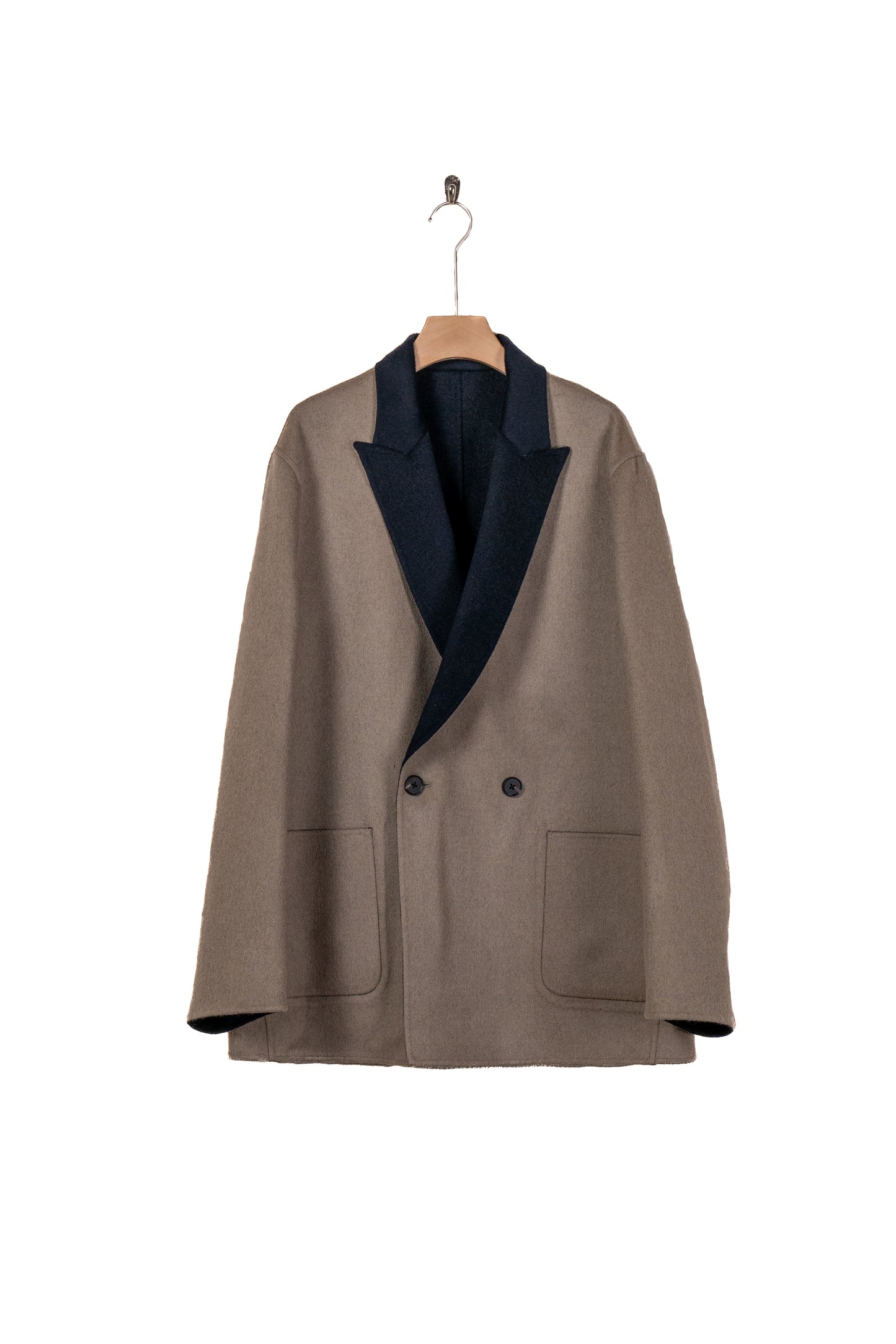 REVERSIBLE PEAK LAPEL JACKET