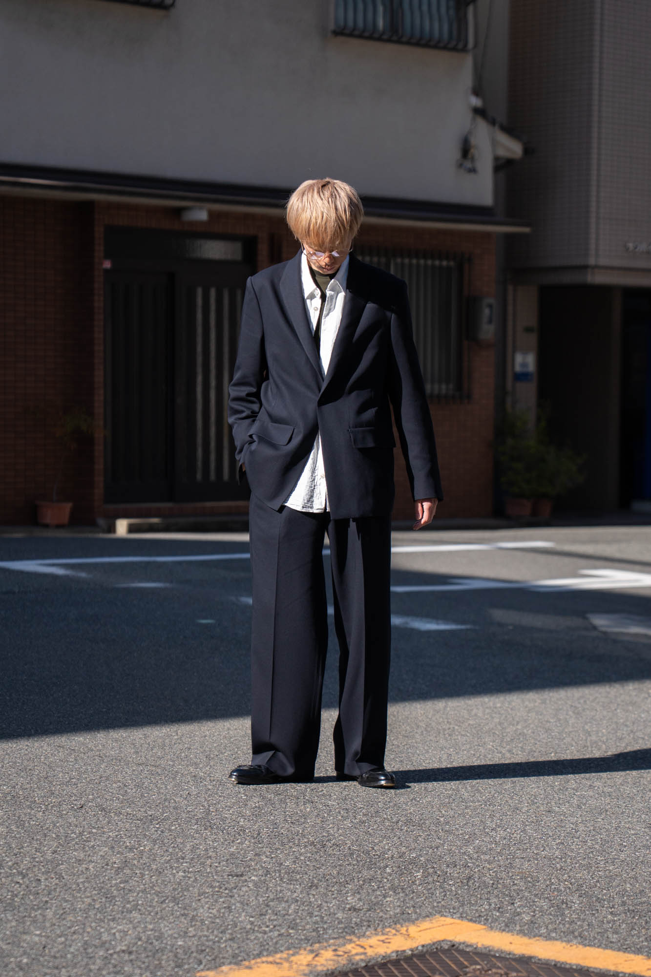 MODIFIED SHAWL COLLAR JACKET