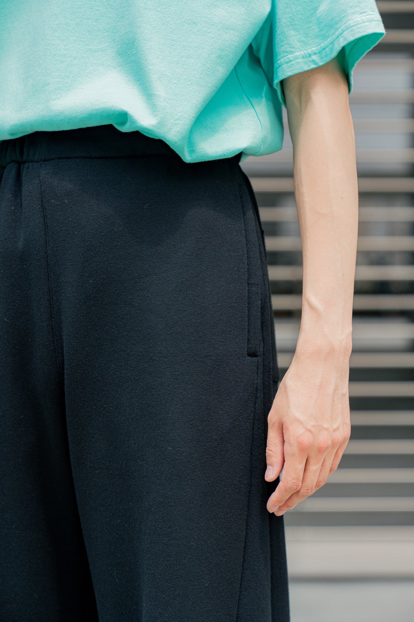 YAK/COTTON SWEAT EASY TROUSERS(ST.1288)