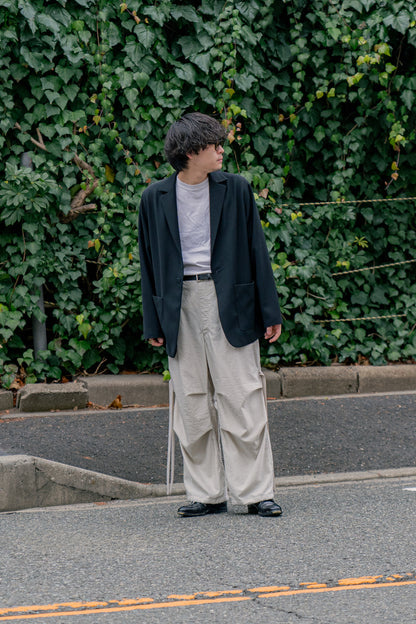 Wo/Ny poplin parachute pants