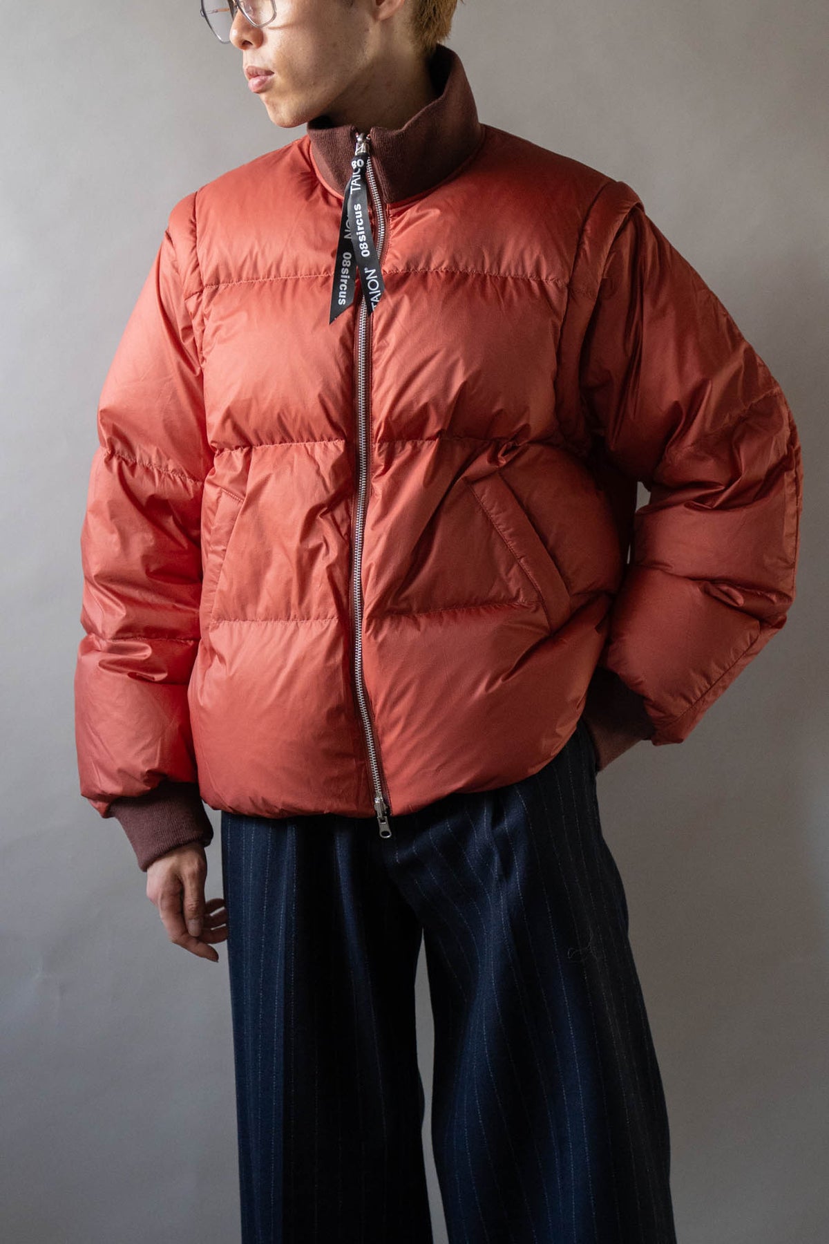 08sircus × TAION Down detachable bomber reversible