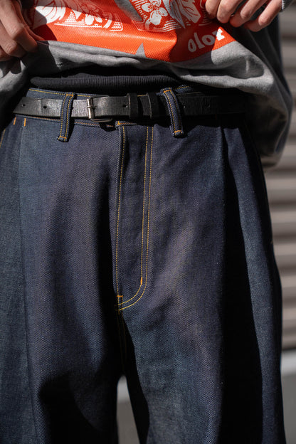2TUCK WIDE DENIM PANTS -ENTASIS Mk-Ⅱ