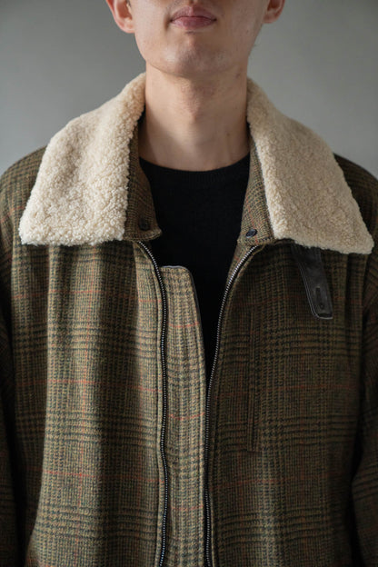 DETATCHABLE COLLAR BRITISH TWEED JACKET(ST.1577)