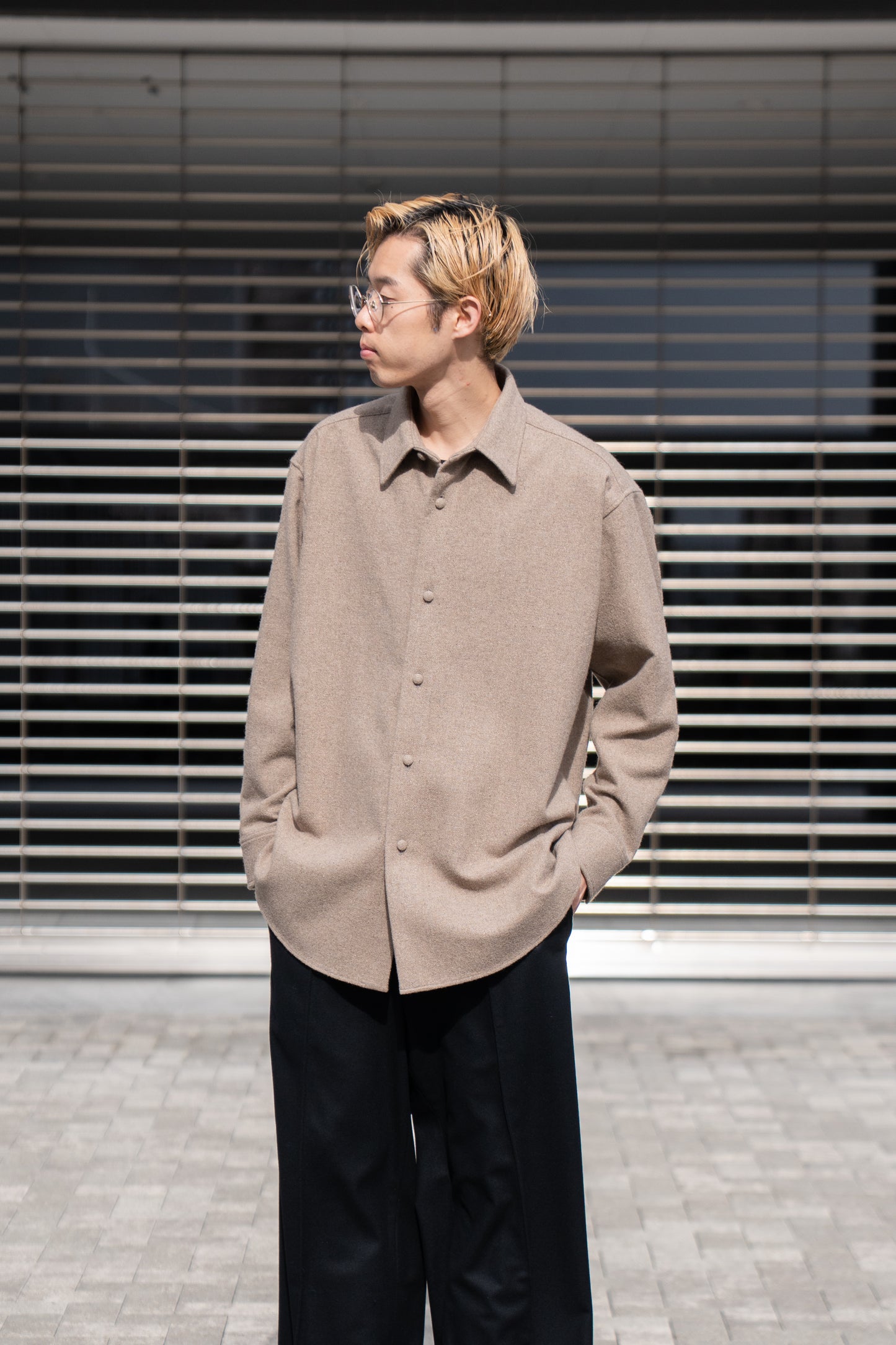 cashmere natural shirt