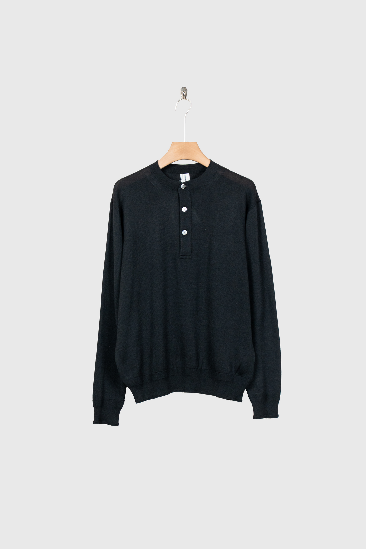 SILK HENLEY NECK PULL OVER / SLPO