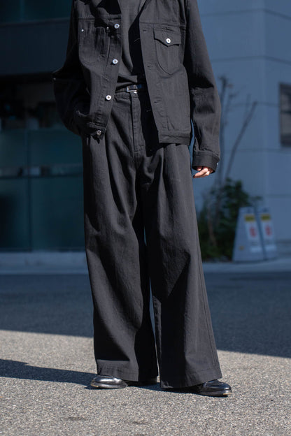 TWO TUCKS BUGGY PANTS