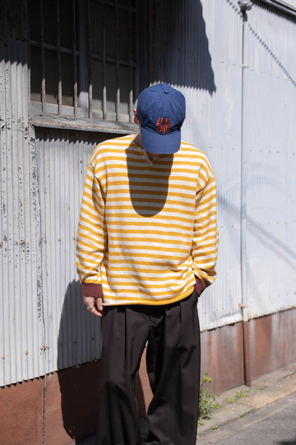 Cotton skipper border pullover