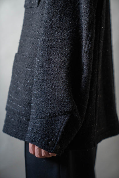 Wool tweed coverall