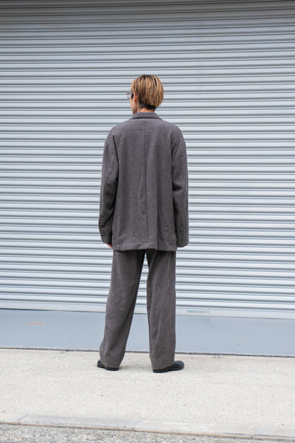 WOOL/CASHMERE FLEECE EASY TWIST TROUSERS(ST.1270)