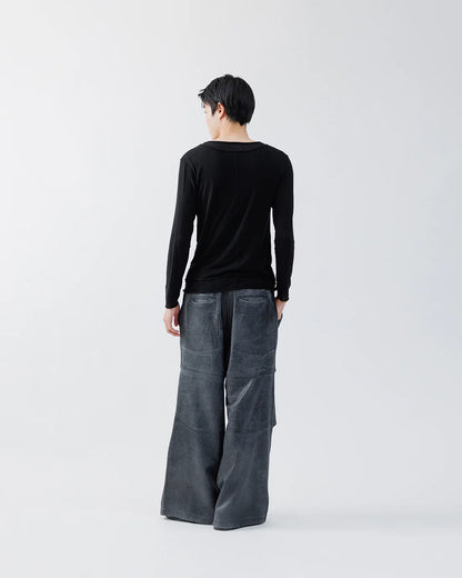 LAYERED HENLEY-NECK SHIRT .16