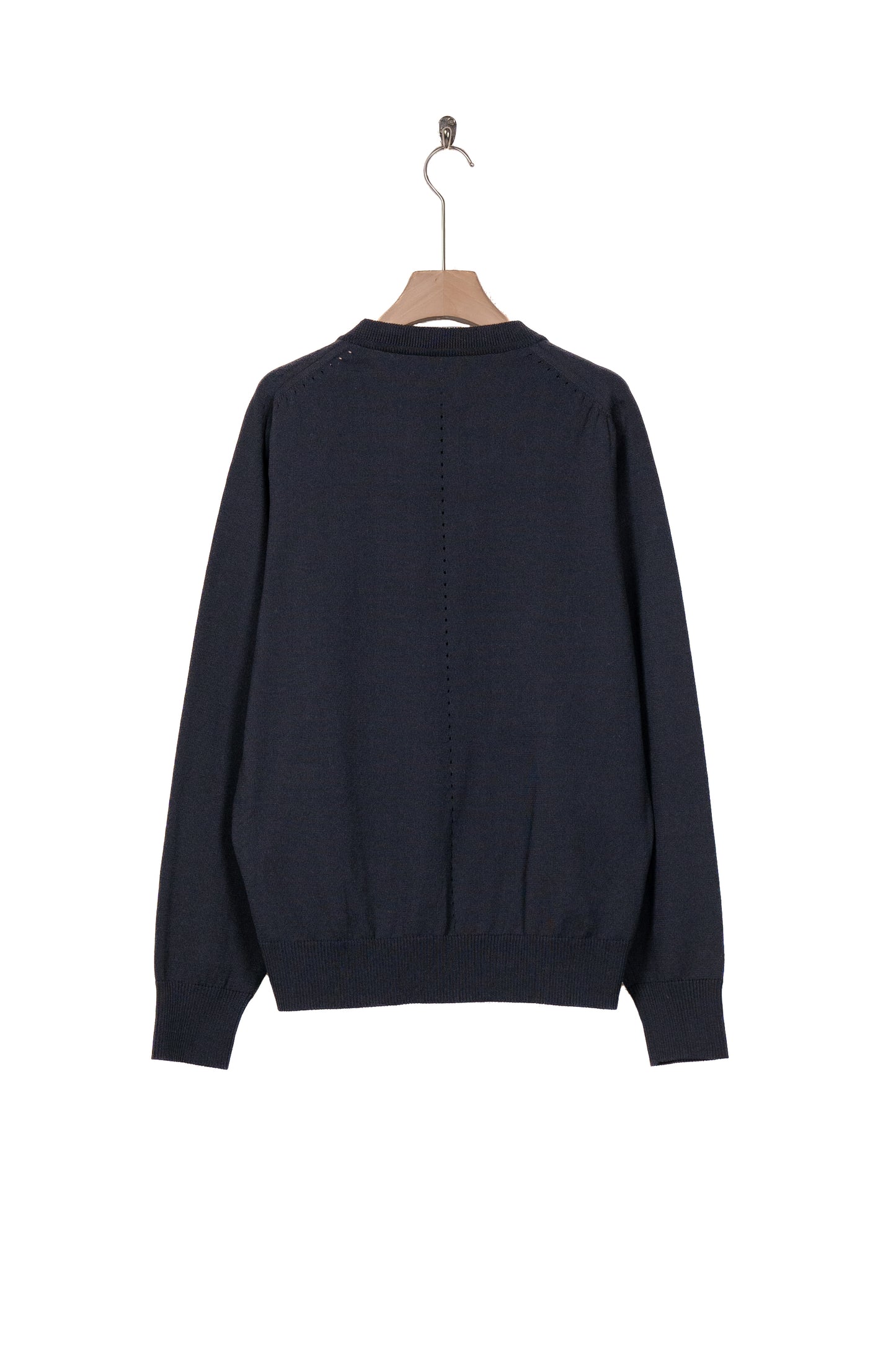 DIAGONAL OPEN KNIT PULLOVER