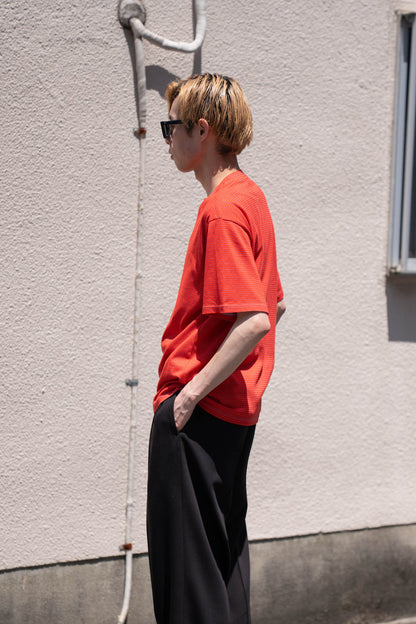 GARMENT DYED BORDER T-SHIRT