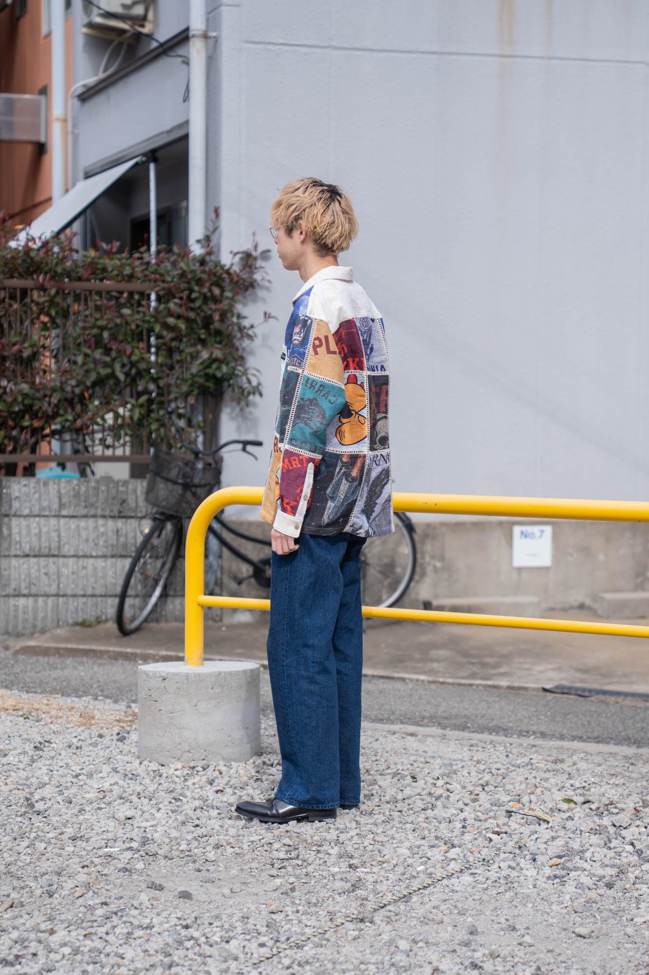 Patchworked Silk Shirt