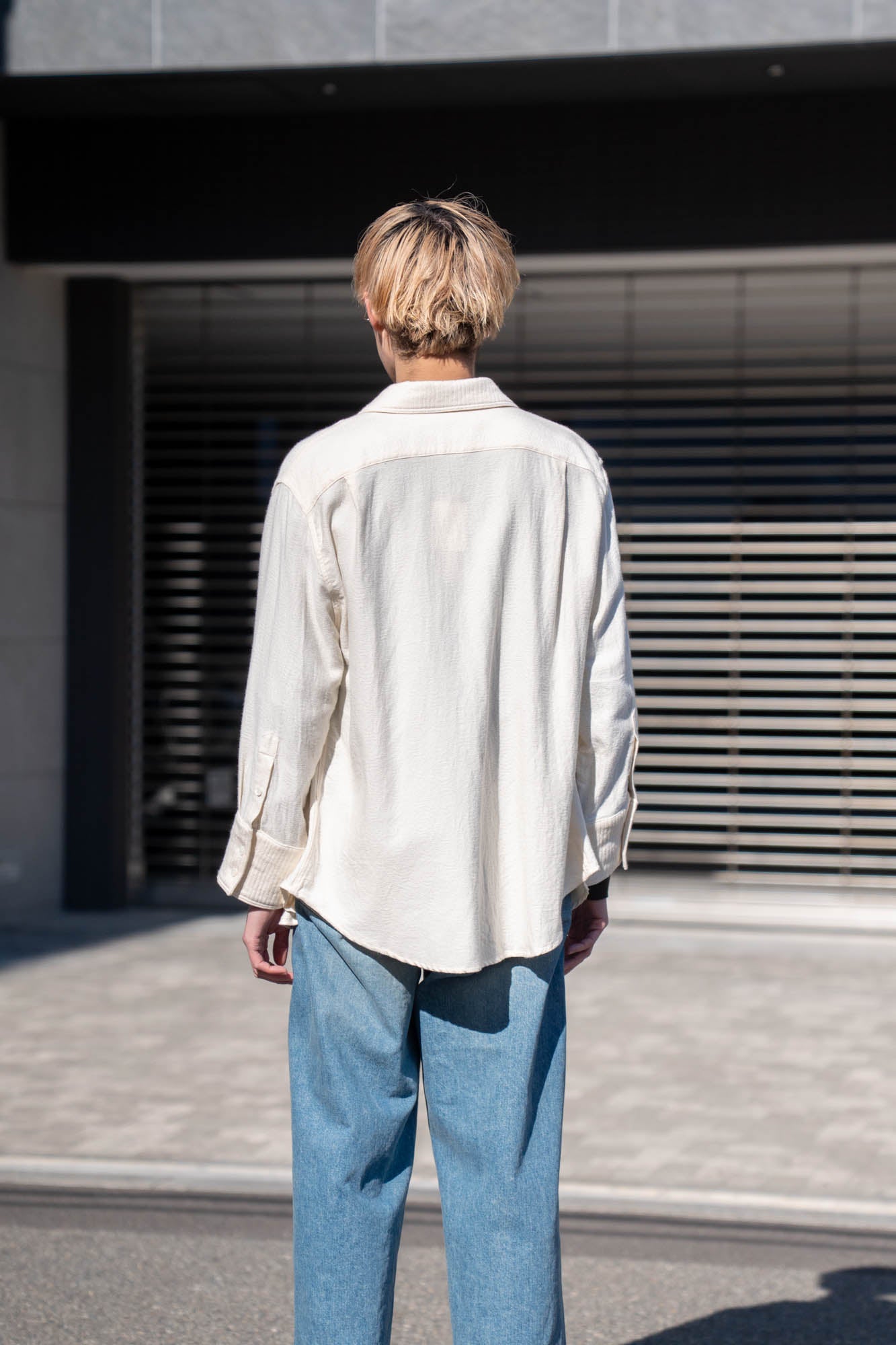 Draped Shirt-Jacket in KP