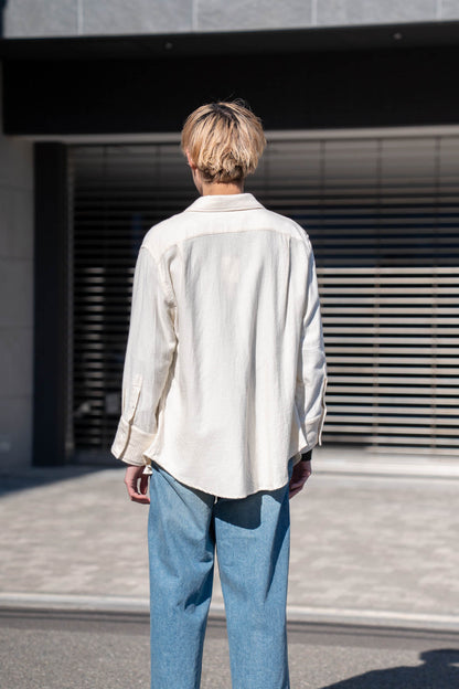 Draped Shirt-Jacket in KP