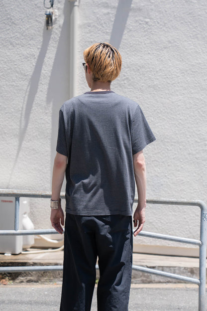 Hand-Embroidered Stripe T-Shirt