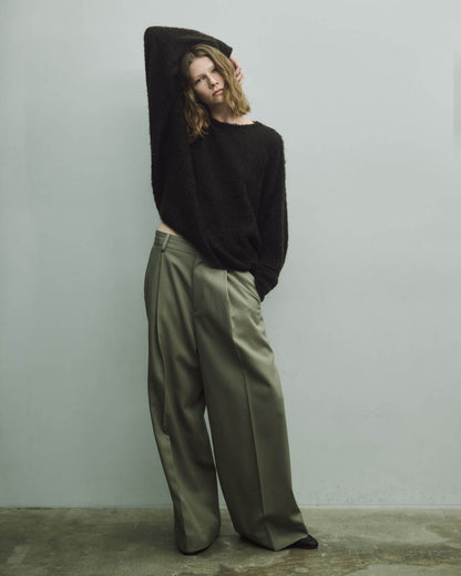 TWIST SEAM WIDE EASY TROUSERS