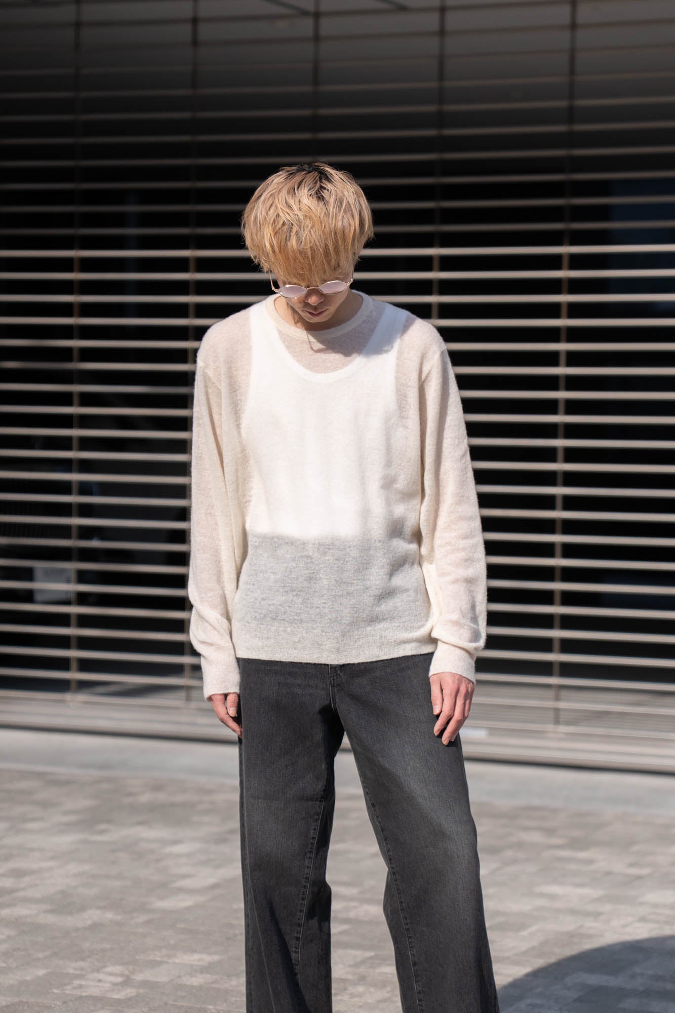 W/AL/NY KNIT CREW NECK LS(ST.1480)