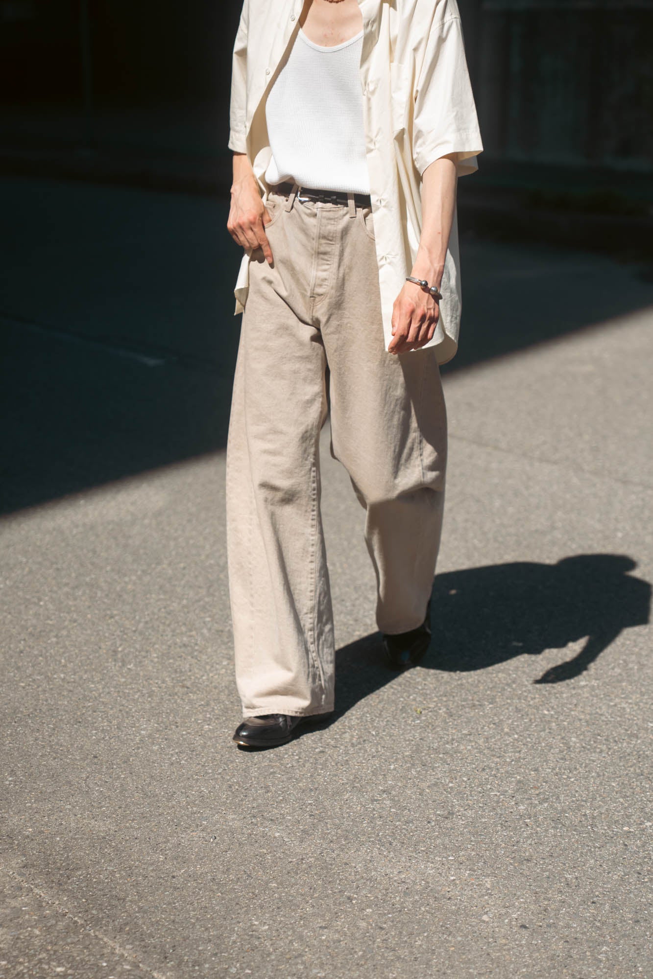 DEFORMATION WIDE COLOR DENIM PANTS(ST.1565)