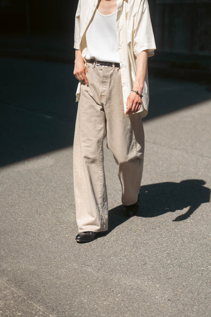 DEFORMATION WIDE COLOR DENIM PANTS(ST.1565)