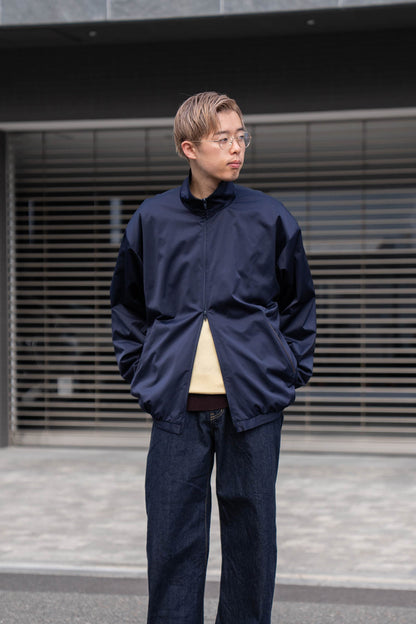 SILK-BACK STAND COLLAR ZIP JACKET(ST.1378)