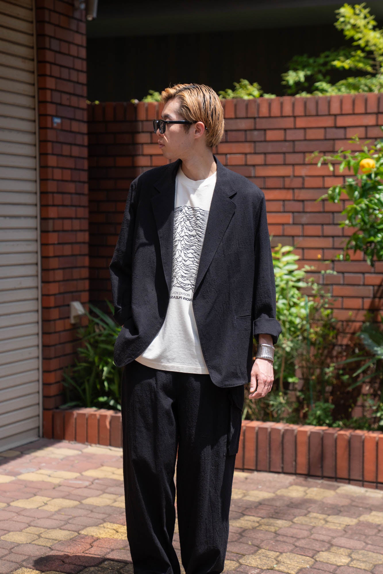 Silk/Cotton Nep Cardigan Jacket