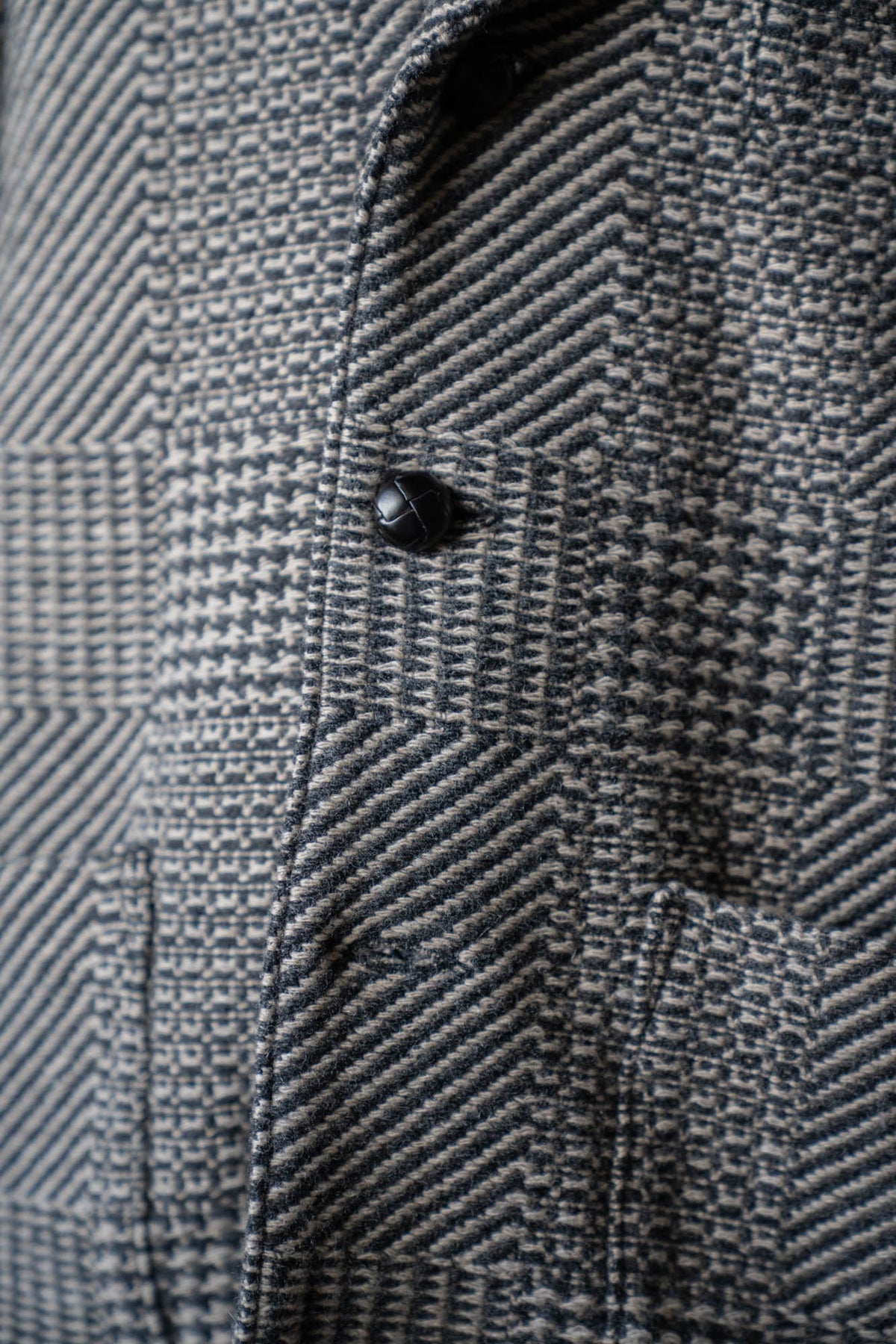 Knitted Tweed Check Tailored Jacket