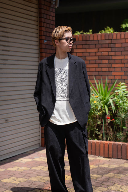 Silk/Cotton Nep Cardigan Jacket