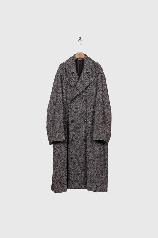 LOOP TWEED DOUBLE-BREASTED COAT