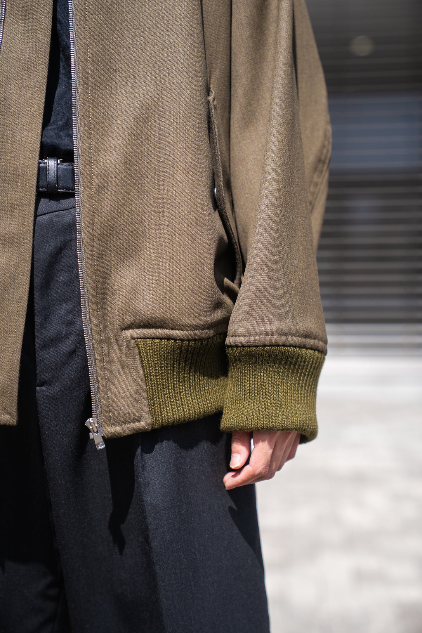 MA-1 BOMBER JACKET IN WOOL SERGE