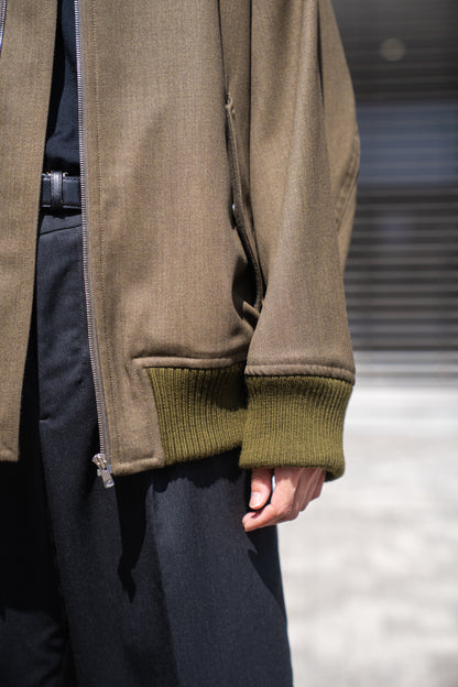MA-1 BOMBER JACKET IN WOOL SERGE